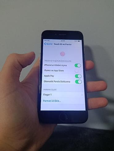 iphon 6 plus: IPhone 6, 16 GB, Qara, Barmaq izi — 2