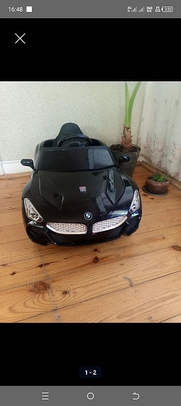 купить бу коляску: Uşaq elektrik maşını – sport kupe dizaynı, qara rəng. Xüsusiyyətlər — 1
