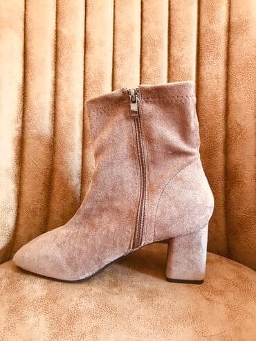 rezin botlar: Ölçü: 37, rəng - Bej, Yeni — 1