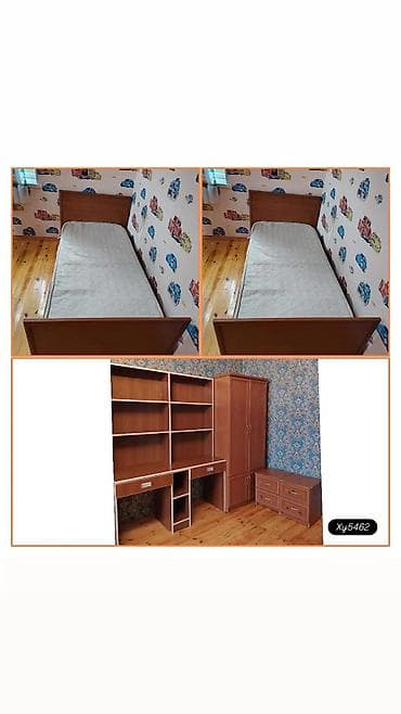 Uşaq/yeniyetmə otağı üçün mebel dəsti Tərkibi: - Tək nəfərlik çarpayı