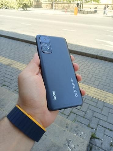 infinix telefon: Redmi Note 11, 128 GB, rəng - Boz, Zəmanət, Sensor, Barmaq izi — 1