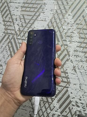 hard disk ssd: Realme 5, 64 GB, rəng - Bənövşəyi, Barmaq izi — 2