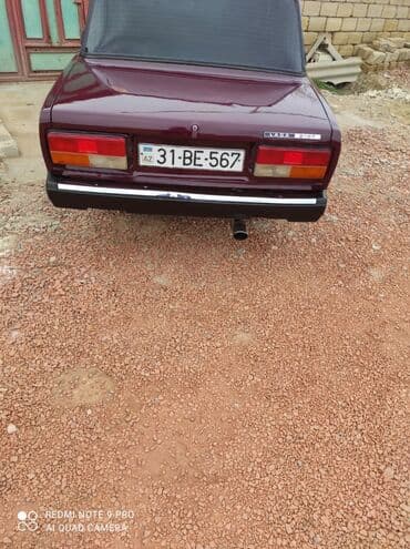 vaz 015: LADA 2107 sedan - Rəng: tünd albalı/bordo - Kuzov: klassik 4 qapılı — 1
