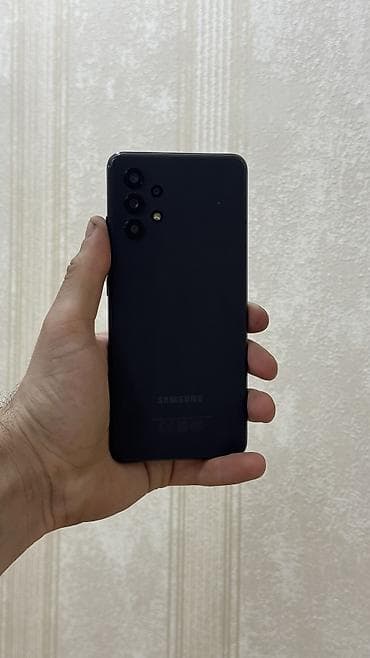 computer qiymetleri: Samsung Galaxy A32, 128 GB, rəng - Qara, Barmaq izi — 3