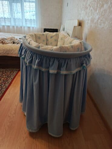 korpə uşaq yataqları: Oğlan və qız üçün, Yumru, Beşik, Dəst ilə, Matras ilə, Yellənmə mexanizmsiz — 5