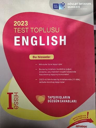 İngilis dili Testlər 11-ci sinif, DİM, 1-ci hissə, 2023 il