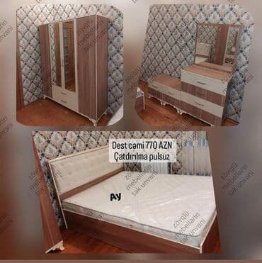 əncir cemi: 2 təknəfərlik çarpayı, Dolab, Komod, Termo — 2