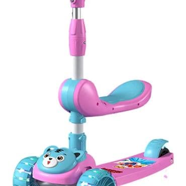 самокаты в баку: Scooter 🌀 Açılıb yığılır 🌀 Oturub sürmək olur 🌀 işıqlı 🌀 səbəti ve — 4