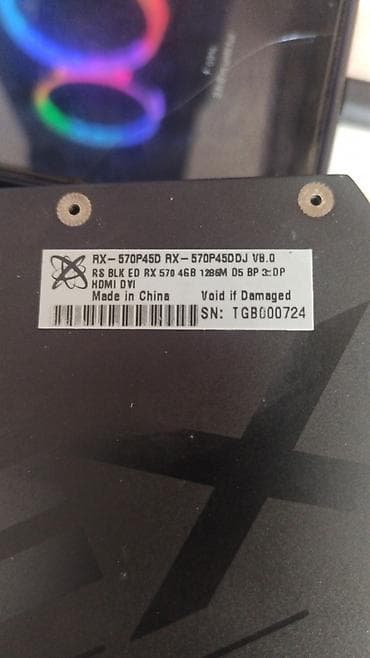 tv bu 2: XFX Radeon RX 570 4GB GDDR5 (Dual Fan) - Model: XFX RX-570P8DFD6 — 6