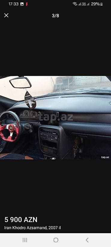 w210 diskler: İran Khodro Azsamand sedan Mühüm məlumatlar: - Model: Iran Khodro — 7