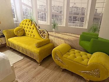2 divan: Jozefin+pufik(bazalıdır pufik) Çox baha alınıb Jozefin ölçü 1.80 — 1