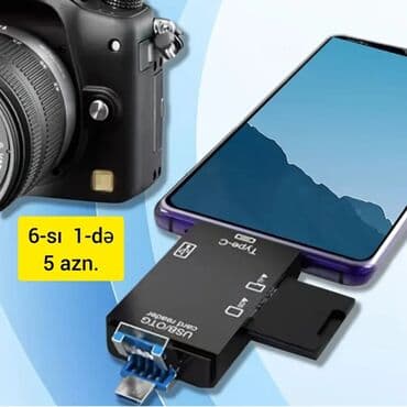kamera dəsti: Çoxfunksiyalı USB-C OTG KART OXUYUCU ADAPTERİ. SD və TF kartları — 21