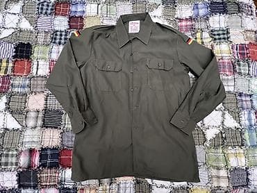 Рубашки: Мужская рубашка, цвет - Зеленый — 1