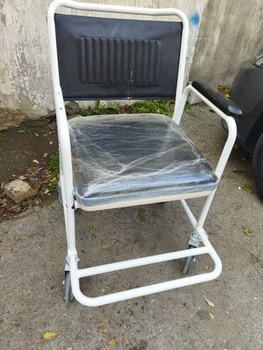 Ножи: Tualet funksiyalı tibbi oturacaq və əlil arabası Məhsullar: 1) Tualet — 2