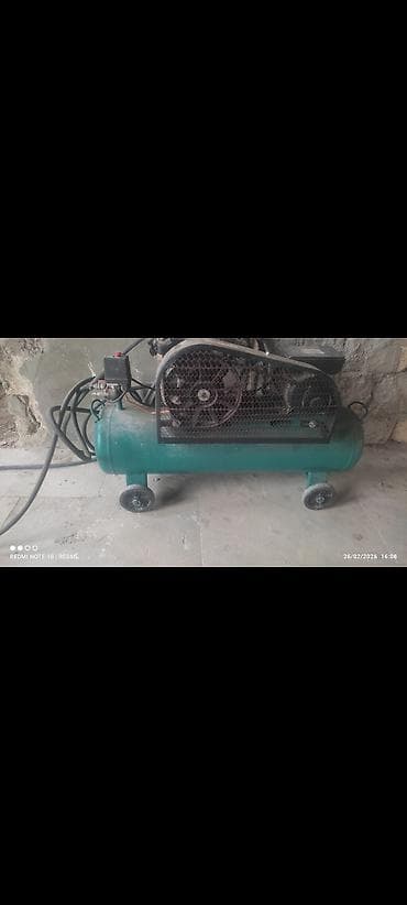 Mexaniki əl alətləri: Hava kompressoru – mobil, təkərli model - Qoşqu kəmərli, elektrik — 1