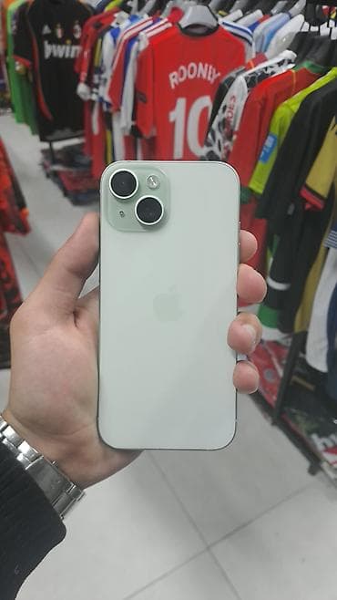 j5 2015 ekran: IPhone 15, 128 GB, Yaşıl, Simsiz şarj, Barmaq izi, Face ID — 3