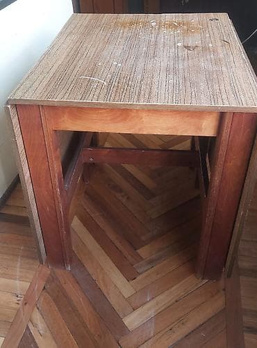 Mətbəx masası, İşlənmiş, Transformer, Taxta, Kvadrat masa — 1