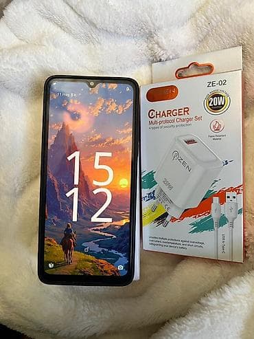 Mobil telefon və aksesuarlar: Redmi A3, 128 GB, rəng - Yaşıl, Barmaq izi, Face ID — 2