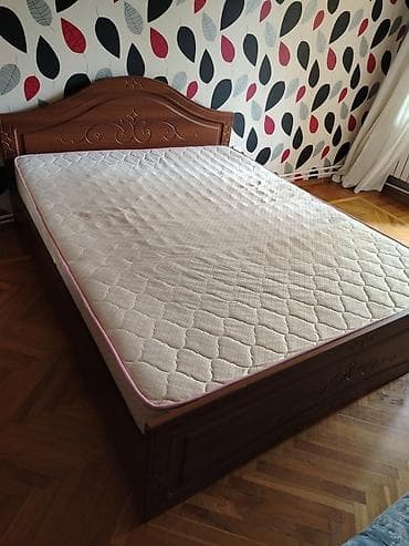 şkaf 2ci əl: İşlənmiş, 6 qapı, Güzgülü, Qəhvəyi, Taxta, Açılan, Düz dolab — 5