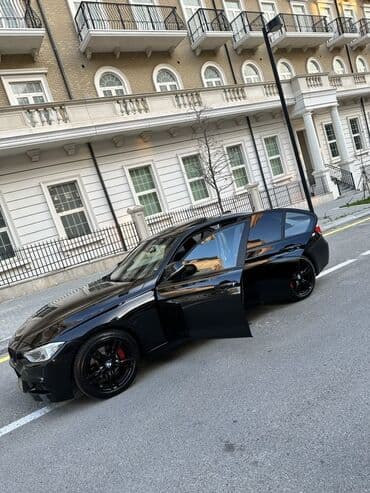 bentley azure 6.8 twin turbo: BMW 3 Series sedan – qara rəng, idman üslublu eksteryer — 3