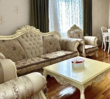 Klassik üslubda qonaq otağı dəsti - Dəst: 3 nəfərlik divan + 2 ədəd