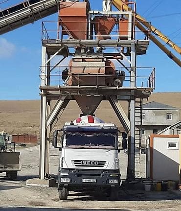 Ручные механические инструменты: Salam, Beton istehsal xətti – stasionar beton zavodu, 68 sotda, saatda — 2