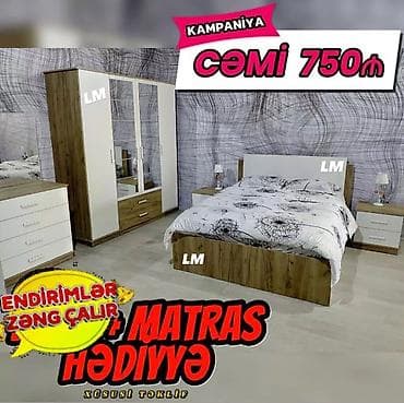 taxt tumba: Yataq dəsti Sifarişlə və yeni Qiymət : 750₼ Dəstə daxildir: Dolab — 1