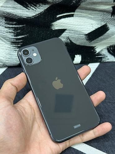 telefon xetsiz internet: IPhone 11, 128 GB, Qara, Face ID — 1