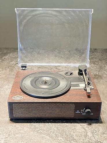 🎵 Retro Vinil Pleyer (Gramofon) – Bluetooth / AUX / Daxili Dinamik