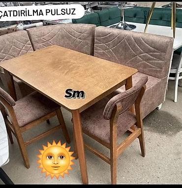 metbex stol stul: Künc divan ve masa desti — 1