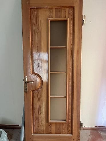 qapi alan: Hər biri 100 manat. Ölçüsü 90x220 Şüşəli taxta iç qapı dəsti — 2