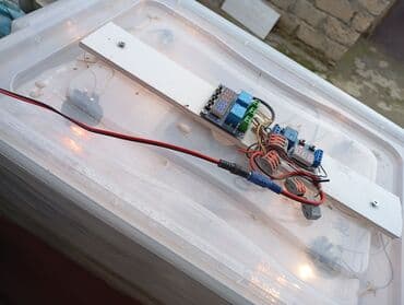 Avtomatik inkubator qurğusu - Şəffaf plastik konteyner əsaslı korpus