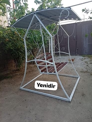 Yelləncəklər: Skamya-yelləncəl, Zontikli, Metal — 1