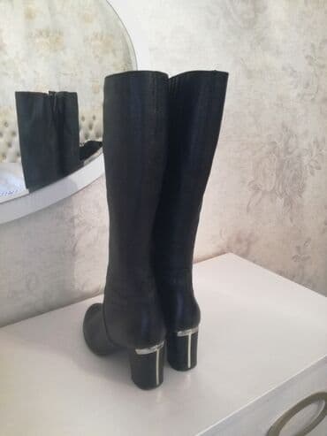 rezin çəkmələr: Ölçü: 40, rəng - Qara, İşlənmiş — 1