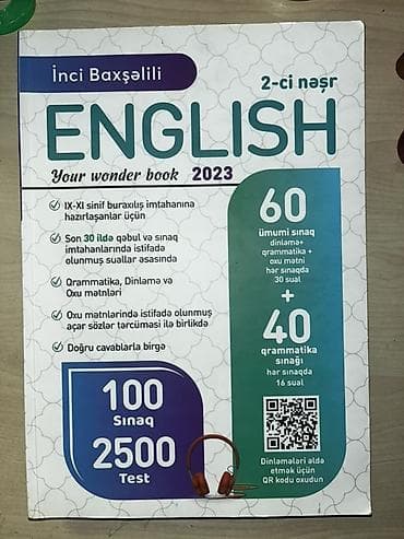 Тесты: İngilis dili hazırlıq kitabı – “Your Wonder Book 2023”, 2-ci nəşr — 1