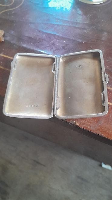 elekron qəlyan: Gümüş siqaret futlyarı - Material: Tam metal korpus, iç hissədə — 2