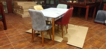 işlənmiş stol stul dəsti sumqayit: 🇹🇷Türk istehsalı Möhtəşəm ✨✨ Kuxna üçün stol stul dəsti 4 stul 1 — 2