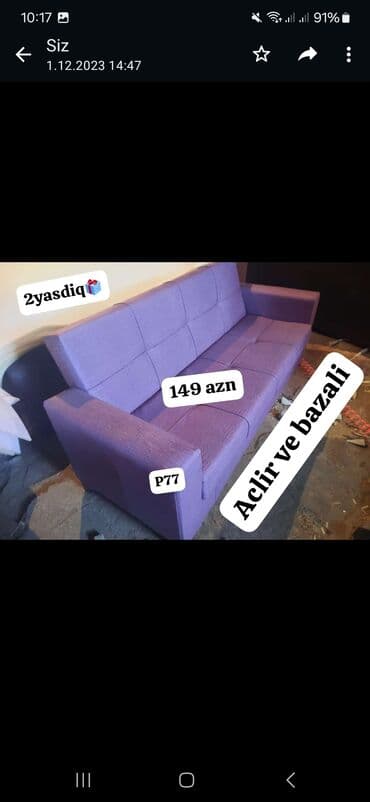 кресло кровать в баку цены: Divan, Parça, Bazalı, Kitab — 4