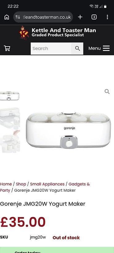 g plus coffee: Gorenje JMG20W Yoğurt Aparatı - Brend/model: Gorenje JMG20W Yogurt — 2