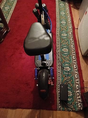 samokat scooter: Elektrik skuter – oturacaqlı, güclü amortizatorlu model — 4
