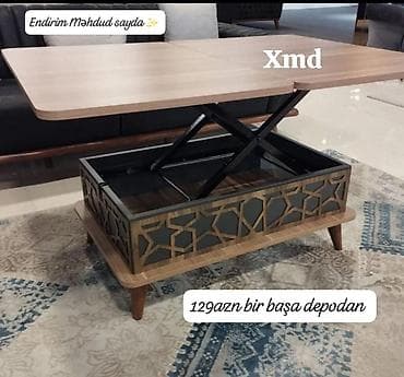 Düz masa, Transformer, Təkərsiz, Teksturalı laminat