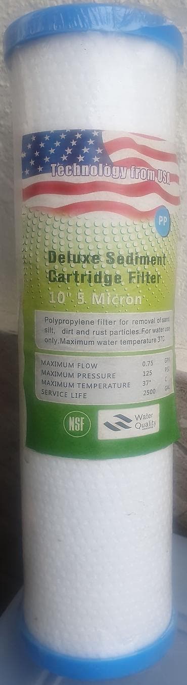 su filter: Deluks çöküntü su filteri kartrici Suda qum, lil, kir və pas — 1