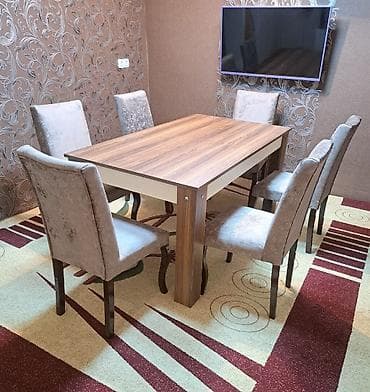 Mebel: Masa desti ideal vesiyetdedi 250 manata satilir 6 stulla
Gunewli*afa — 1