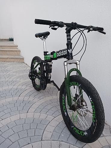 idman velosipedləri: Qatlanan dağ velosipedi – Adidas temalı Az işlənmiş əla — 2