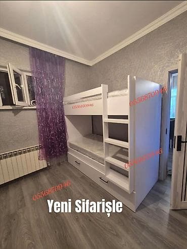 usag ucun: Oğlan və qız üçün, Yeni, Çarpayı, Matras ilə, Siyirməli, Laminat — 9