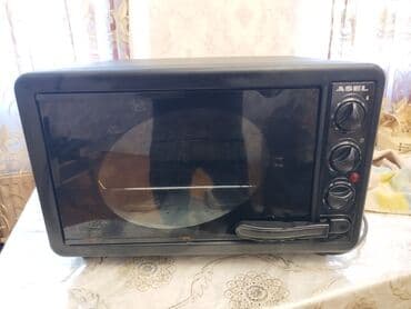 peckalar: Духовка Asel, Электрическая, цвет - Черный, Встраиваемая, Б/у — 1