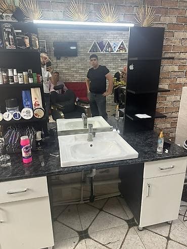 həyət mebeli: Düz masa, Siyirməli, Polkalı, Teksturalı laminat — 2