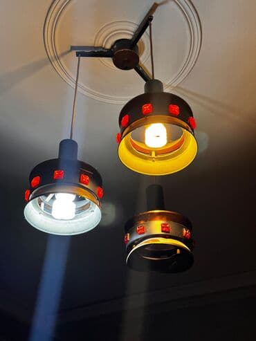 spot isiqlar qiymeti: Üçlü tavan lampası – retro/industral dizayn - Konstruktor: tavana — 1
