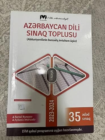 hedef kitabi: Məhsul: “Azərbaycan Dili Sınaq Toplusu” (Abituriyentlərin buraxılış — 1