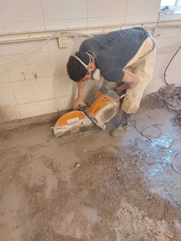 seyfi qapi: Beton kesimi beton kesen beton desen səssiz tozsuz səliqəli titrəyiş — 3